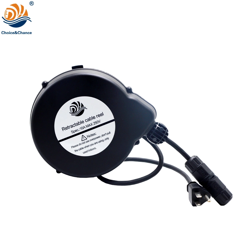 Dyh Power Supply Cable Cord Reel Recoiler with Euro Plug