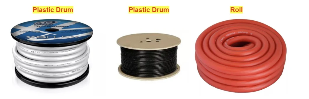 China Manufacturing 0/2/4/8/10 Gauge Copper Speaker Cable Car Audio Electrical Power Wire Cable