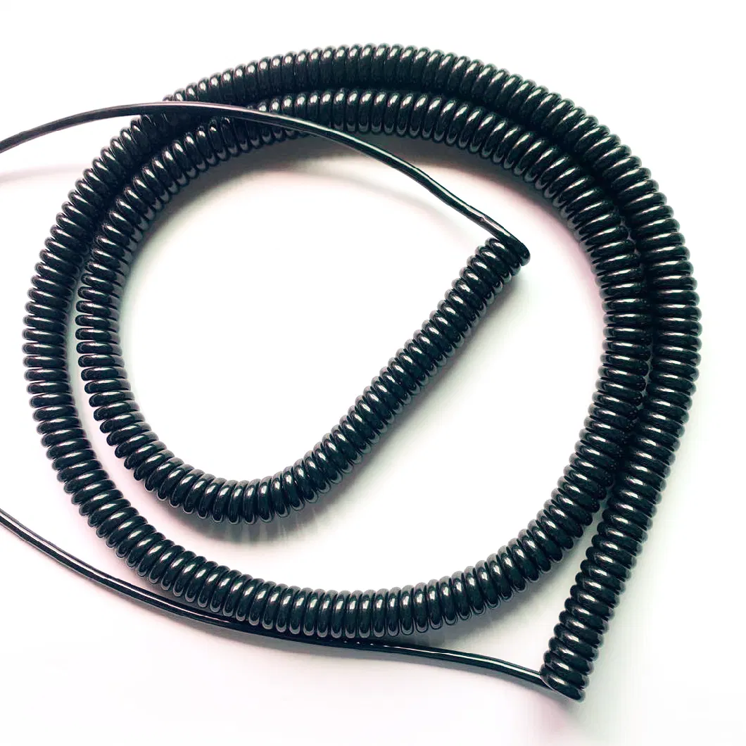 Best Selling Strong Elasticity Elastic Coiled Retractable 220V 110V 500V Trailer Spiral Cable