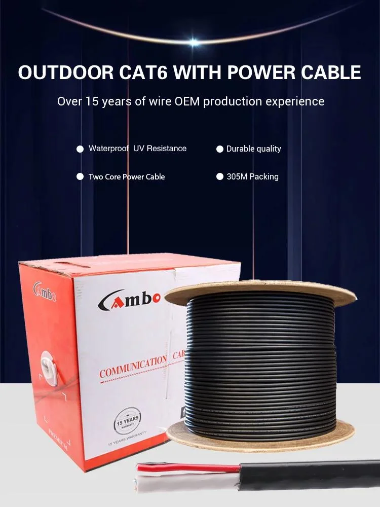 Communication CAT6 Cable Pure Copper with UL ETL Certificate