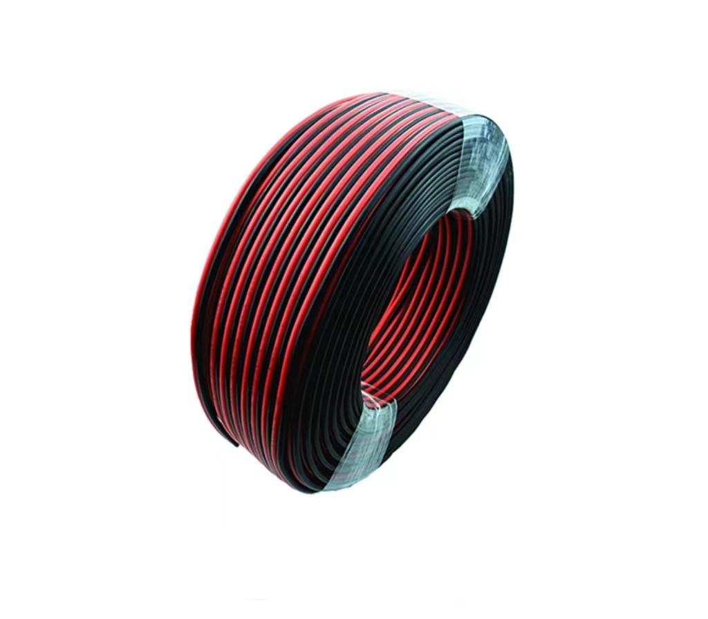 Spot Supply of Rvb Red Black Wire 2X1.0mm/1.5mm/2.5mm Parallel Wire Pure Copper Monitoring Power Line Red Black Cable