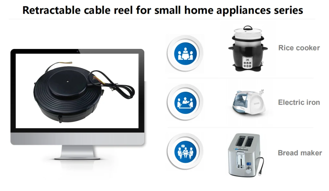 2024 New Premium Elastic Mini Cable Reel for Electrical Accessories
