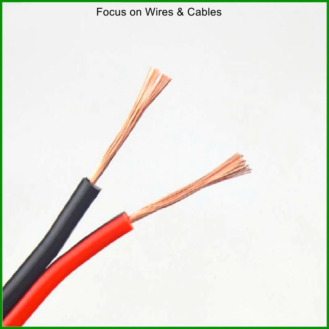 2 Core Black Red Speaker Cable PVC Audio Signal Cable
