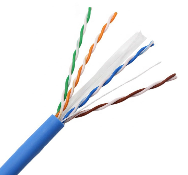 OEM Communication Cable U-UTP Cat. 6 Network Indoor 23AWG Copper UTP CAT6 Cable 305m Roll