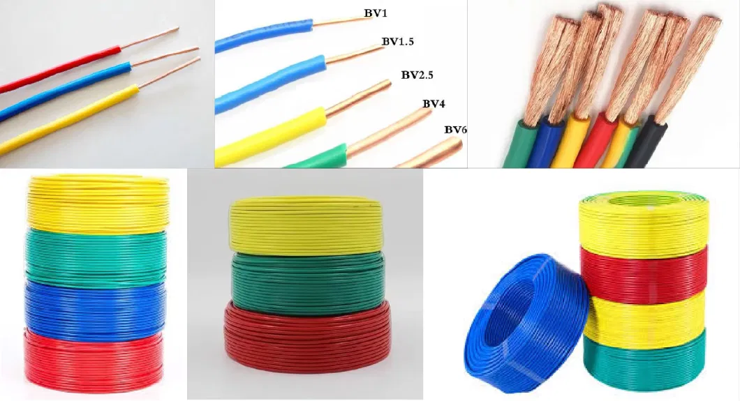 PVC Insulated Copper Wire BV 1.5mm 2.5mm 4mm Electricity Cable House Wiring Electrical Cable