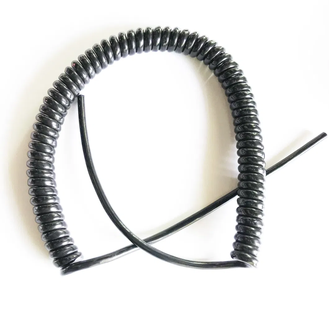 Best Selling Strong Elasticity Elastic Coiled Retractable 220V 110V 500V Trailer Spiral Cable