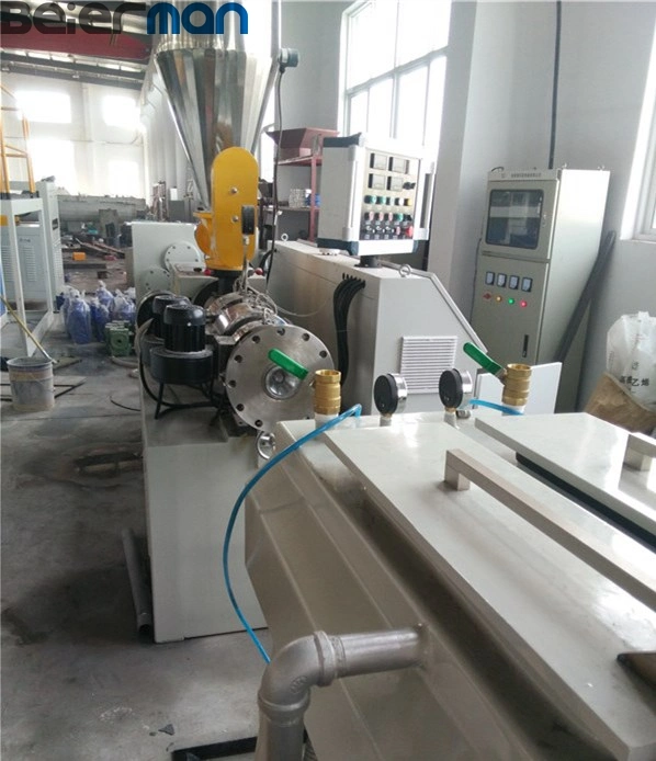 Two Cavity Small Diameter 16/20/25/32/40 mm PVC Pipe Extrusion Line for Electrical Conduit Wire Cable Protection Tube Making with 50/105 Extruder