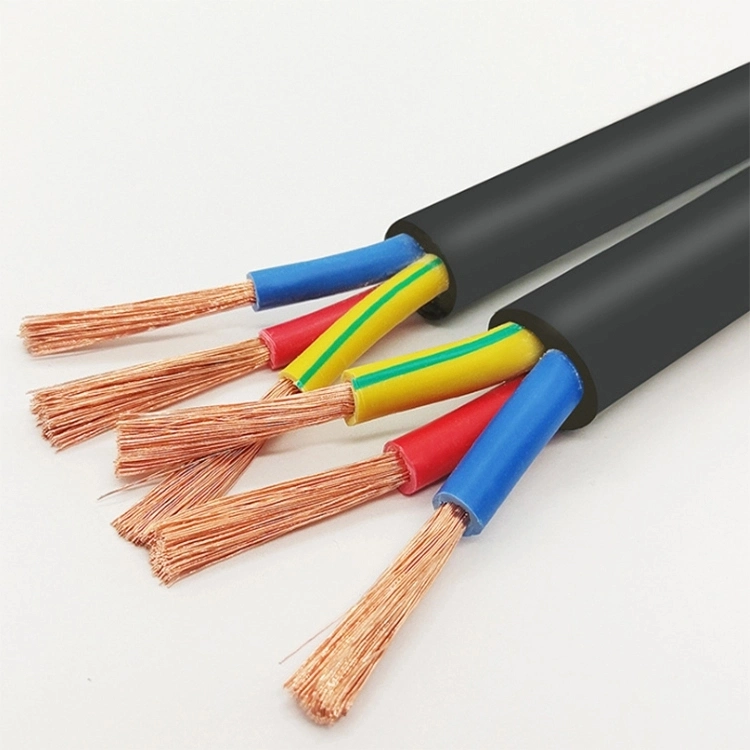 High Quality H05VV-F 2X1.0mm2 / 2X2.5 mm2 / 3*0.75mm2 / 3 X 2.5 mm2 Flexible Electrical Cable