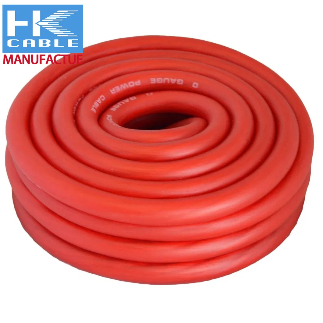 Red Black Copper Tinned Copper CCA Soft PVC 6AWG 7AWG 8AWG 10AWG 12AWG 14AWG 16AWG 18AWG Car Charger Auto Power Battery Cable Automotive Jumper Booster Cable