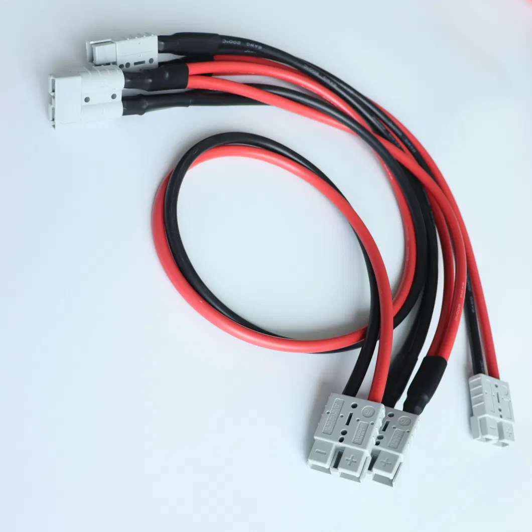 Manufacturer New Energy Storage Power Supply Cable 2pin 16AWG 300V Red Blue Vehicle Battery Connecting Wire Harness