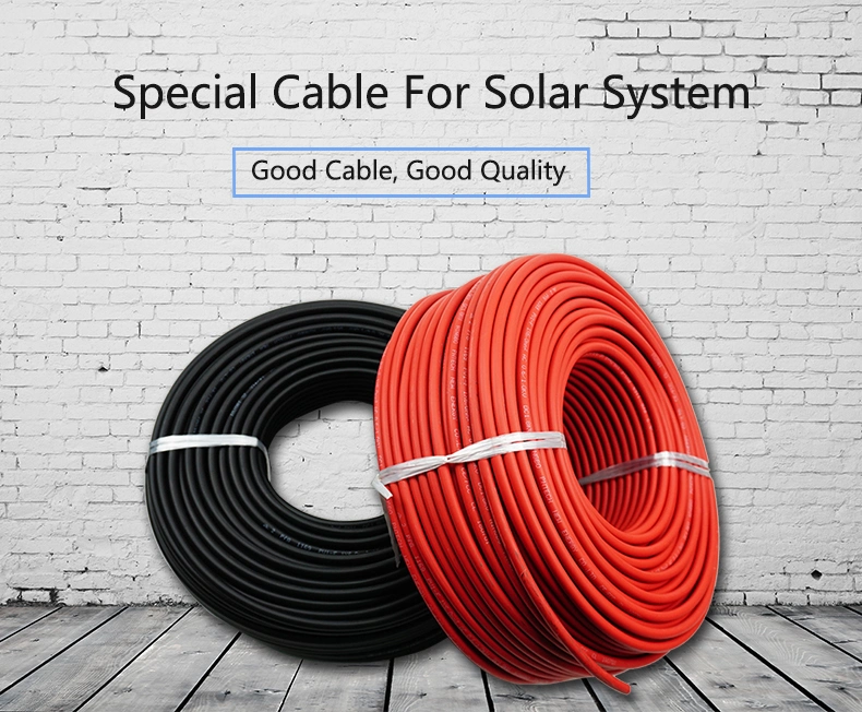 Good Quality 1500V DC Single Core 1X10mm2 Home Electrical Wire Solar Cable