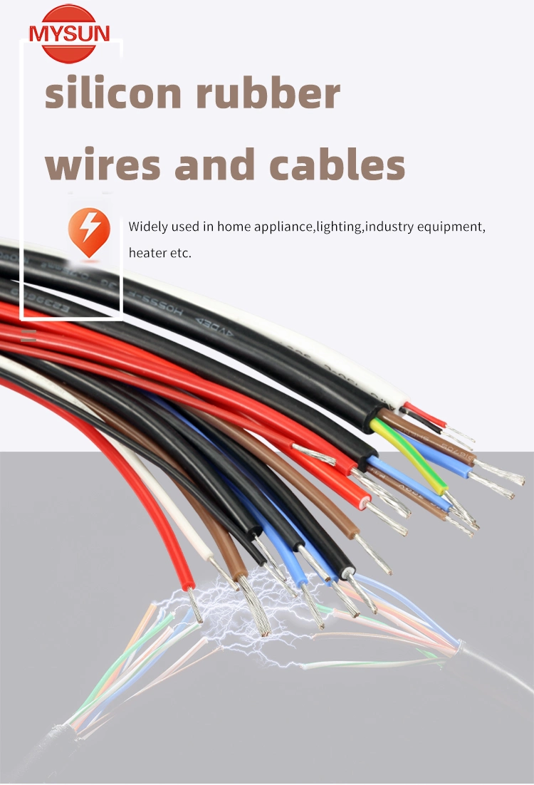 Silicone Electrical Internal Connection Wires 150c 300V Tinned Copper Wires and Cables