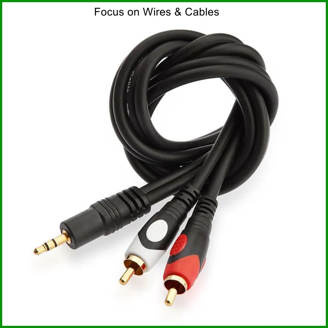 China Car Sudio Copper Speaker Link Cable to RCA