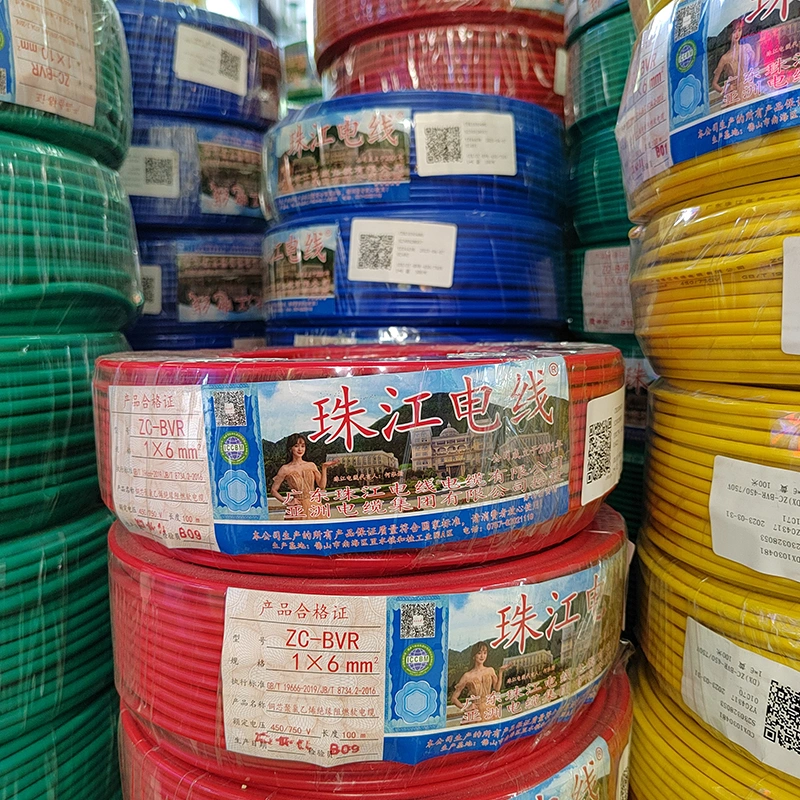 Home House Wiring Building Electrical Wire Cable 1.5mm 2.5mm 4mm 6mm Single Core PVC Insulation Copper Wire Cable