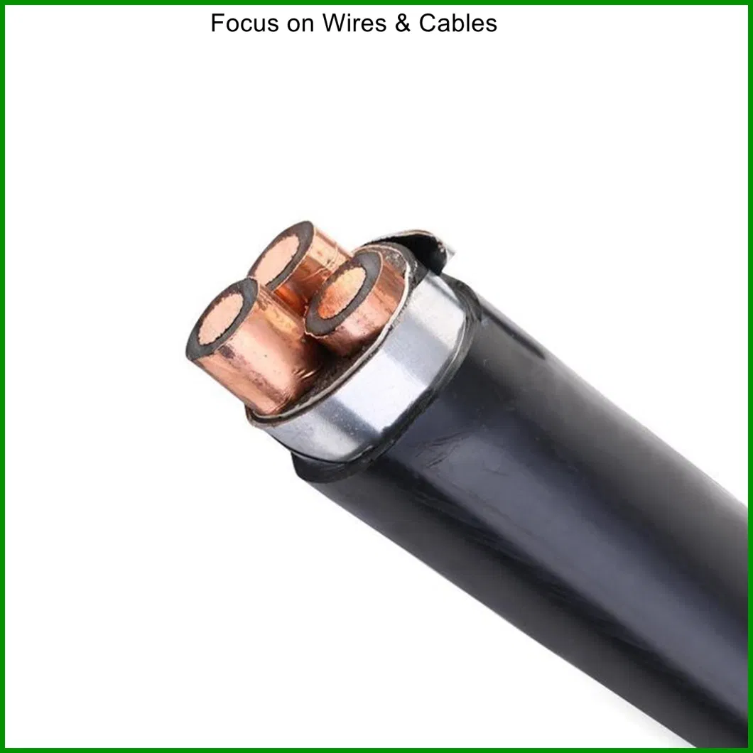 4 Core 35mm Electrical XLPE Insulated PVC Sheathed Steel Wire Armored Power Cable