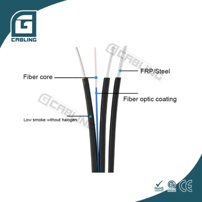 1 caduta ottica core SX per esterni, indoor, modalità singola Cavo in fibra ottica FTTH
