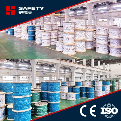 Cavo a fune in acciaio per gru di sollevamento principale (26), 6 x 6, brillante Fabbrica JIS G3525 10 mm 12,5 mm 14mm 15 mm