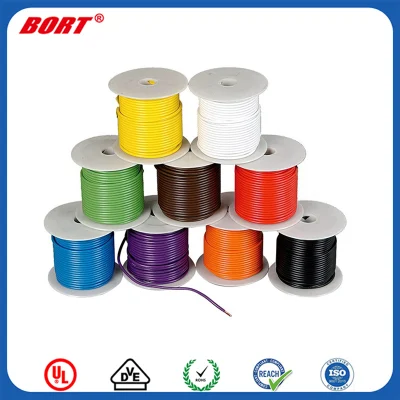 Cavo auto standard approvato RoHS Germania isolamento in PVC Flry-a 0.75/1/1.5/2 Filo elettrico a conduttore singolo da mm per uso automobilistico