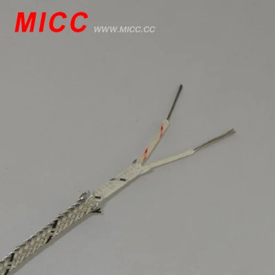 Cavo per termocoppia in fibra di silice vetrosa 1200c per alte temperature MICC