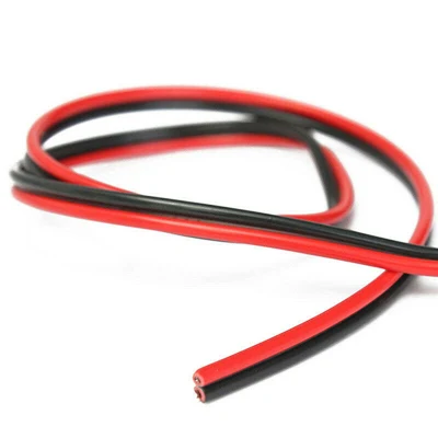 Cavo per altoparlanti a 2 pin rosso nero UL2468 per audio surround Cavo elettrico piatto per impianto audio per auto HiFi