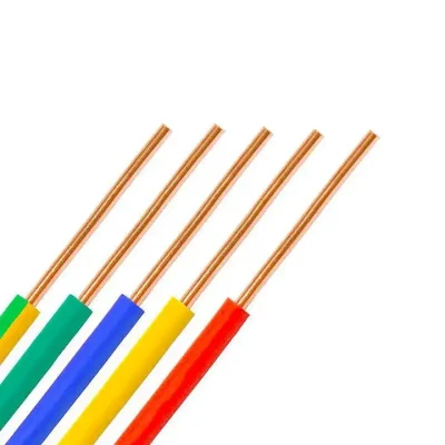 Costruzione a nucleo singolo 1,5 mm 2.5 mm 4 mm 6 mm 10 mm BV/BVR Cavo elettrico per cavi in rame per cavi in PVC