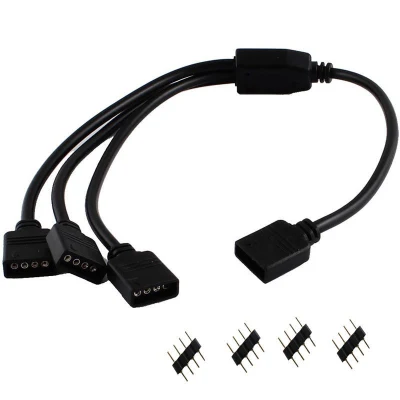 Cavo connettore LED RGB a 4 pin da 1 a 4 prolunga Cavo splitter