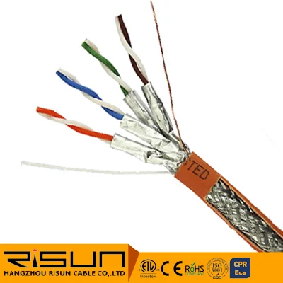 Cavo elettrico schermato ad alte prestazioni 23AWG in rame nudo Cavo Cat7