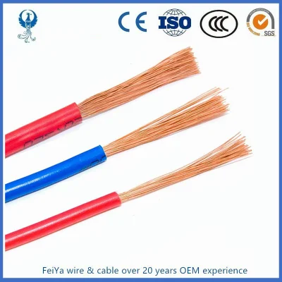 1 mm 2,5mm 4mm 6mm 10mm Casa in PVC in rame a conduttore singolo Cablaggio cavo elettrico e filo per costruzione