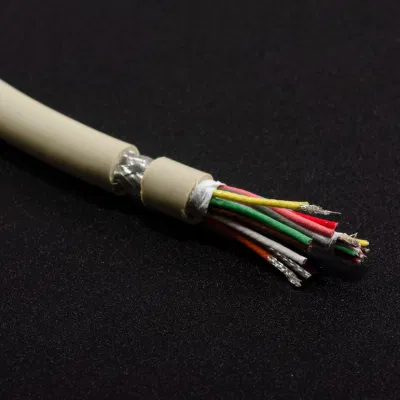  Cavo per RM non magnetico a 24 conduttori con 12 coassiali RF 32 AWG E 12 diametro esterno complessivo del filo di segnale 8,5 mm e diametro a. Protezione 6,75 mm