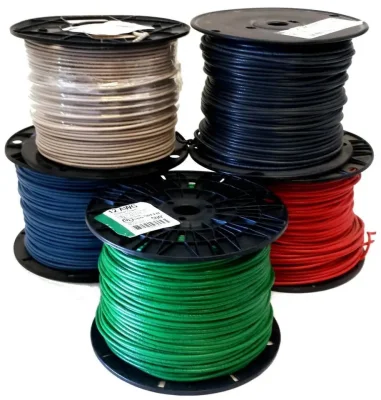 Cavo THHN cavo 2.5 mm per cavi per interni Casa flessibile per cavi elettrici Filo solido a nucleo singolo