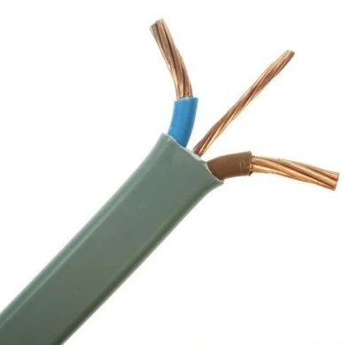 Cavo elettrico piatto TPS/SRF a 2 conduttori 3 a 4 conduttori in rame Cavo isolato in PVC flessibile da 300 V/500 V con cavo di terra e doppio