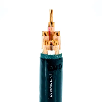Cavo conduttore in rame puro a bassa tensione a 1-5 conduttori 0.6/1kv XLPE Cavo di alimentazione isolato in PVC/PE per linea di alimentazione principale in ingresso