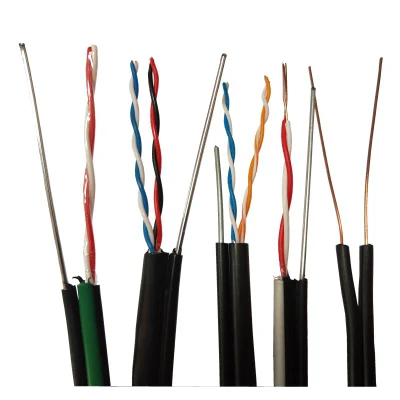 2 4 6 10 Core Cat 2 Cat 3 Shield/Unshielded Cavo telefonico Messenger Drop Wire