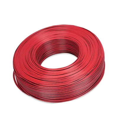Cavo piatto audio parallelo a 2 conduttori UL2468 isolato in PVC stagnato Cavo elettrico per altoparlanti in rame rosso e nero