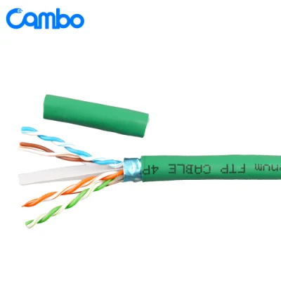 FTP cavo CAT6 Prezzo fabbrica rame puro Produttore Prezzo all&prime;ingrosso specializzato in FTP Categoria 6 cavo 23AWG 0.56mm, 0.52mm, 0.48mm