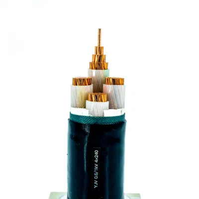 Cavo conduttore in rame puro a bassa tensione a 1-5 conduttori 0.6/1kv XLPE Cavo di alimentazione isolato in PVC/PE per linea di alimentazione principale in ingresso
