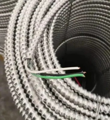 BX Wire rame 14/2 12/2 14/3 AWG alimentazione elettrica alluminio Cavo AC90 blindato con interblocco