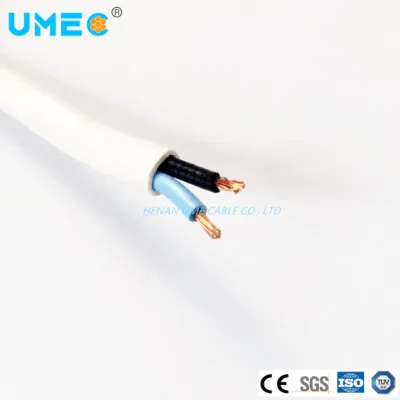 Cavo elettrico in PVC isolato con guaina in TPS solido, massa piatta Filo Twin e filo di rame di terra