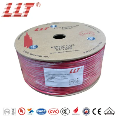 Cavo Rated di collegare elettrico del cavo 1mm 1.5mm di memoria di colore rosso 3 del cavo di fuoco dell&prime;allarme flessibile 2.5mm della prova