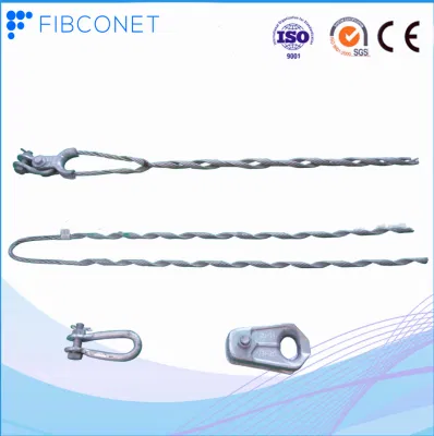 Cavo intrecciato in acciaio rivestito in alluminio come materiali principali Morsetto di tensione in fibra ottica