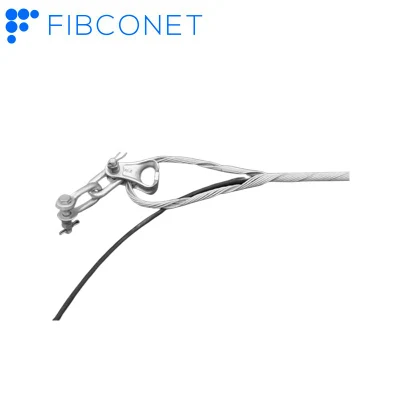 Cavo intrecciato in acciaio rivestito in alluminio come materiali principali Morsetto di tensione in fibra ottica