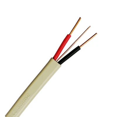 2 conduttori piatti da 2,5 mm2 e filo di massa 2 4 mm elettr. Twin e. Cavo di messa a terra