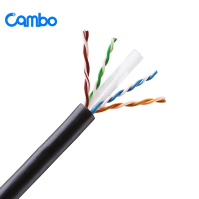 Produzione 100m 305 m 500 m CAT6 rame nudo BC/CCA cavo Plenum Cavo Ethernet Cat5e CAT6 CAT6A Cat7 Cat8 Roll Network da 305 m. Cavo