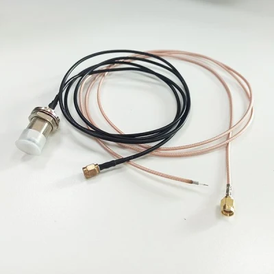 Connettore femmina per automazione industriale in metallo per cavo coassiale RF SMA