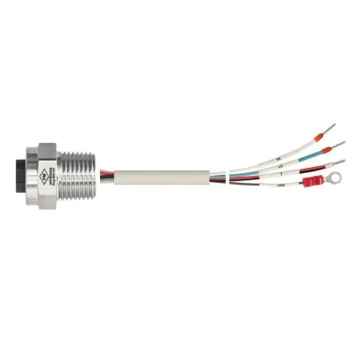 Accessori per cavi elettrici circolari a 19, 17, 12 pin con montaggio frontale con flangia M23 con cavo a spirale