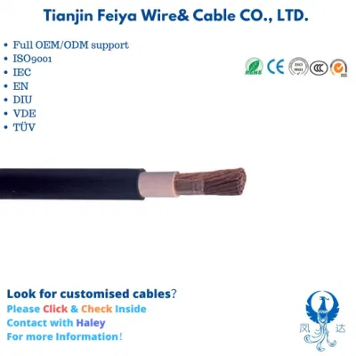 Ho1n2-D 0361tq BS en 60332-1-2 50mm2, gomma EPR a conduttore singolo Cavo di alimentazione per filo da costruzione per saldatura flessibile