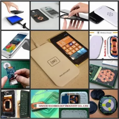 Bobina di carica wireless personalizzata Litz Wire Qi con Ferrite flessibile - foglio