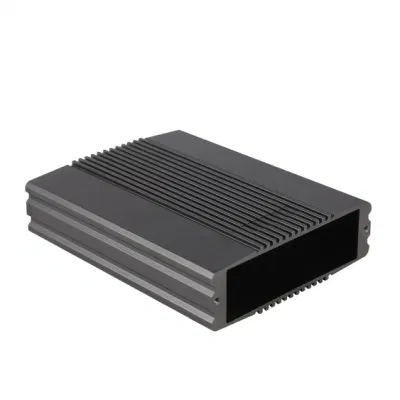 6063 Profilo estruso in alluminio anodizzato per PC Box industriale incorporato Coperchio elettrico coperchio alimentatore LED