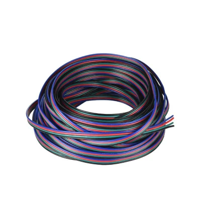 Prolunga elettrica UL2468 a 2 pin a 3 pin a 5 pin 18 AWG 22 AWG Cavo per il collegamento di strisce LED RGB a conduttore singolo