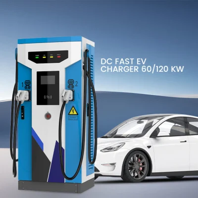 Xydf fabbrica 60 kw 120 kw caricabatteria EV ad alta efficienza doppie pistole Alimentatore per veicoli elettrici, stazione di ricarica per auto veloce CC